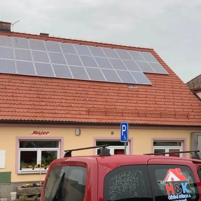 Sedlová střecha s alpskou taškou po, Plánice